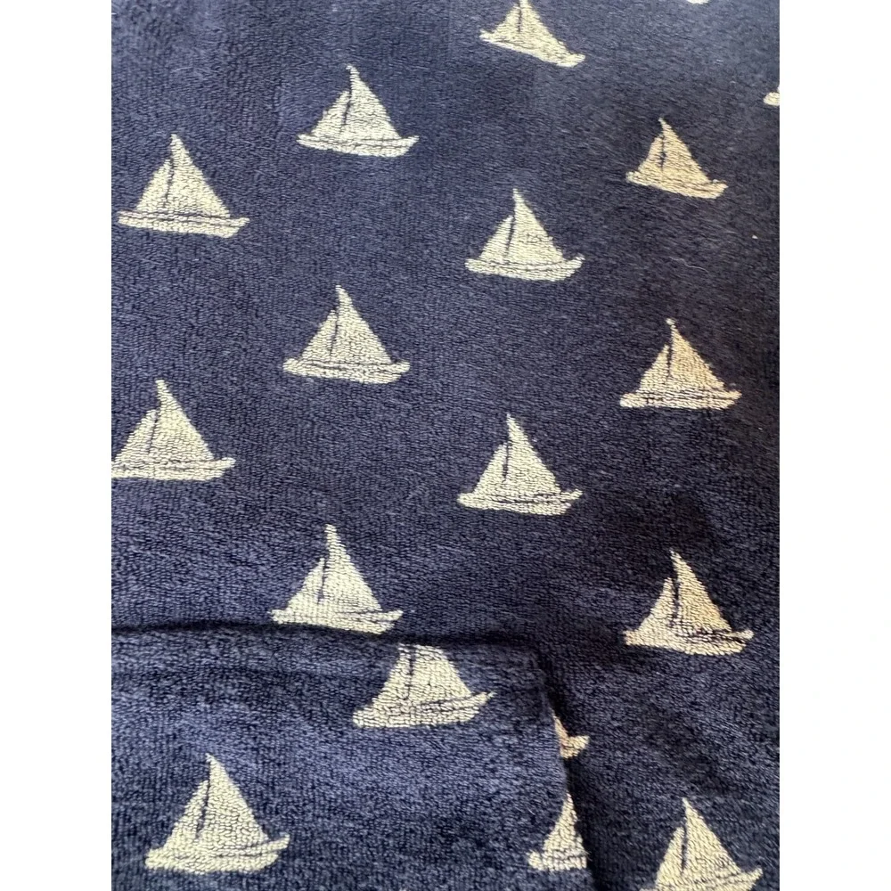 Monica + Andy Organic Cotton Navy Toddler Swim Coverup Robe Sz 2-3T Darling!